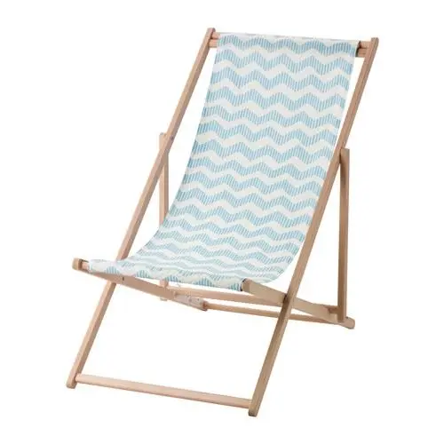 Tropical/Beach Decoratie - strandstoel-blauw2