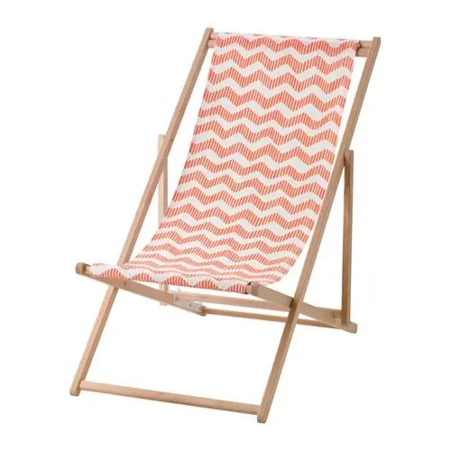 Tropical/Beach Decoratie - strandstoel-rood